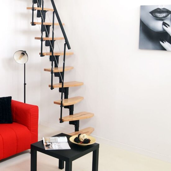 Modultrappa NIZZA Minka – Svart / Bok